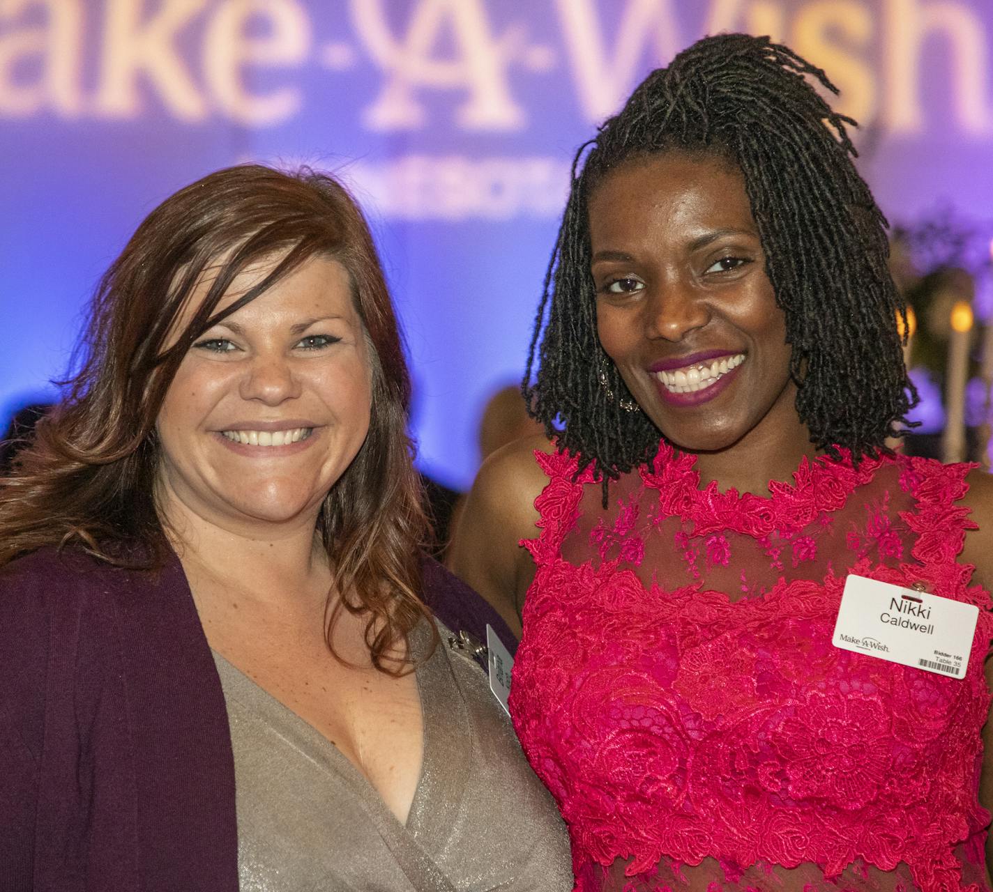 Briana Koch and Nakesha Caldwell at the 2019 Make A Wish Foundation gala. [ Special to Star Tribune, photo by Matt Blewett, Matte B Photography, matt@mattebphoto.com, Make A Wish Foundation, Minneapolis, May 18, 2019, Minnesota, SAXO 1008522664 FACE063019