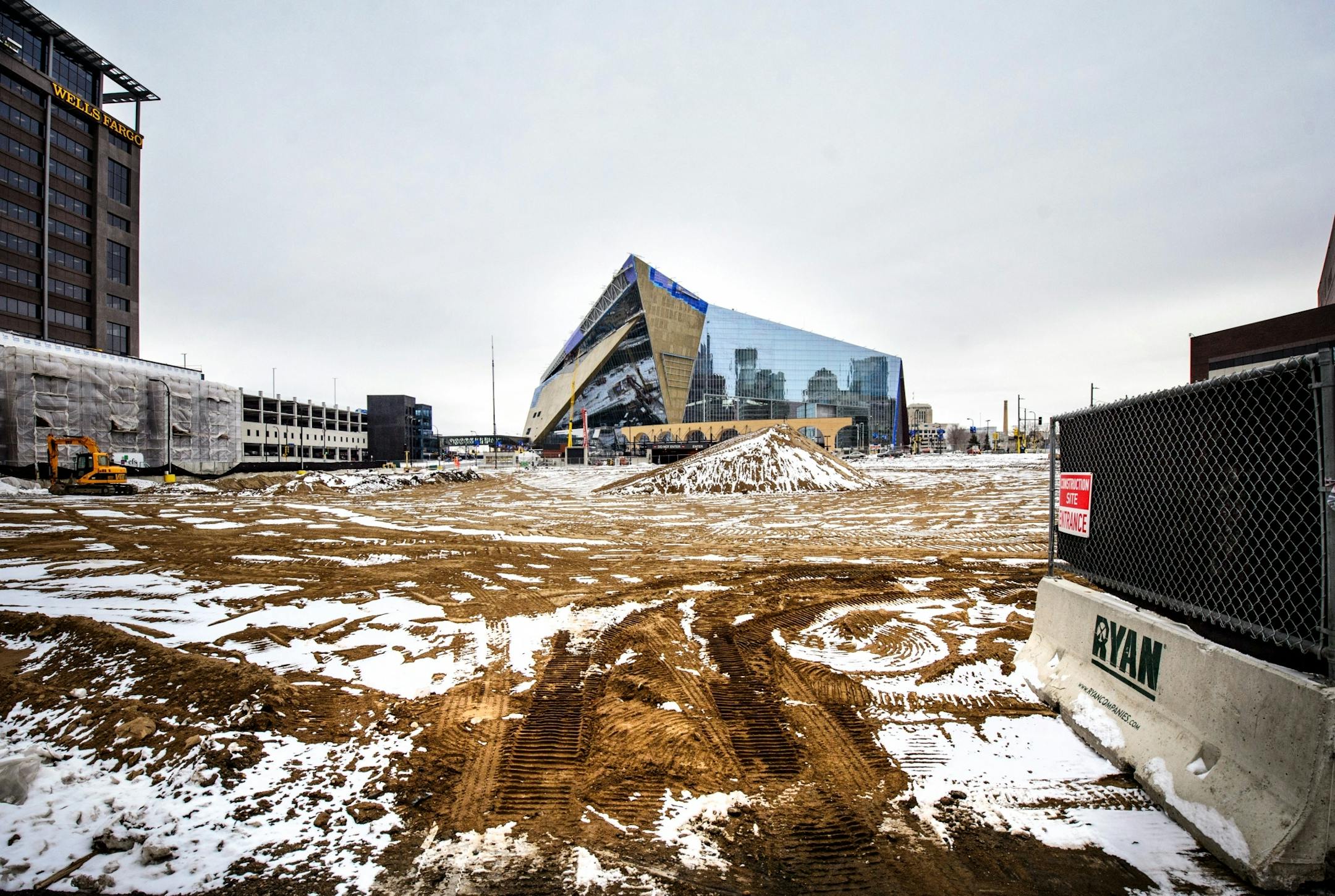 US Bank Stadium where the Minnesota Vikings will play in six months.