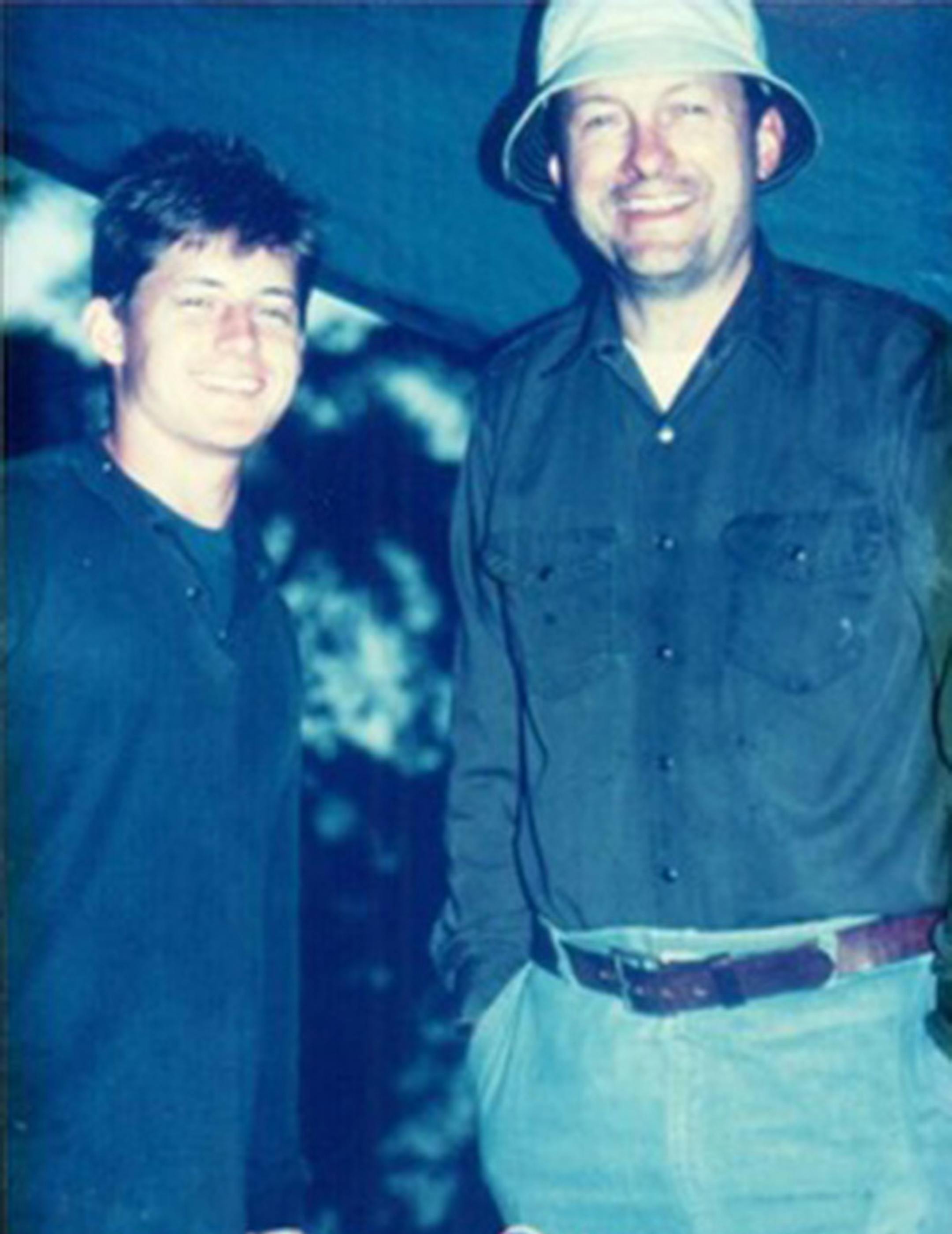 Courtesy of Doug Adkins From yesteryear, the author with his father, Steve.