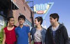From left, Sofia Wylie, Joshua Rush, Peyton Elizabeth Lee and Asher Angel in "Andi Mack."