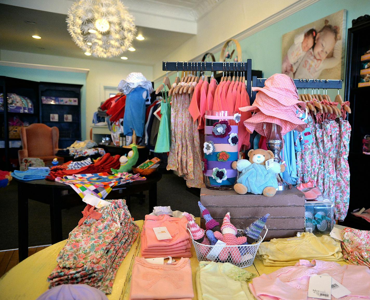 Teeny Bee Boutique offers every thing a fashion-forward baby could ever hope. ] (SPECIAL TO THE STAR TRIBUNE/BRE McGEE) **Teeny Bee Boutique