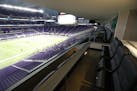 The view from one of the MSFA&#x2019;s suites at U.S. Bank Stadium.