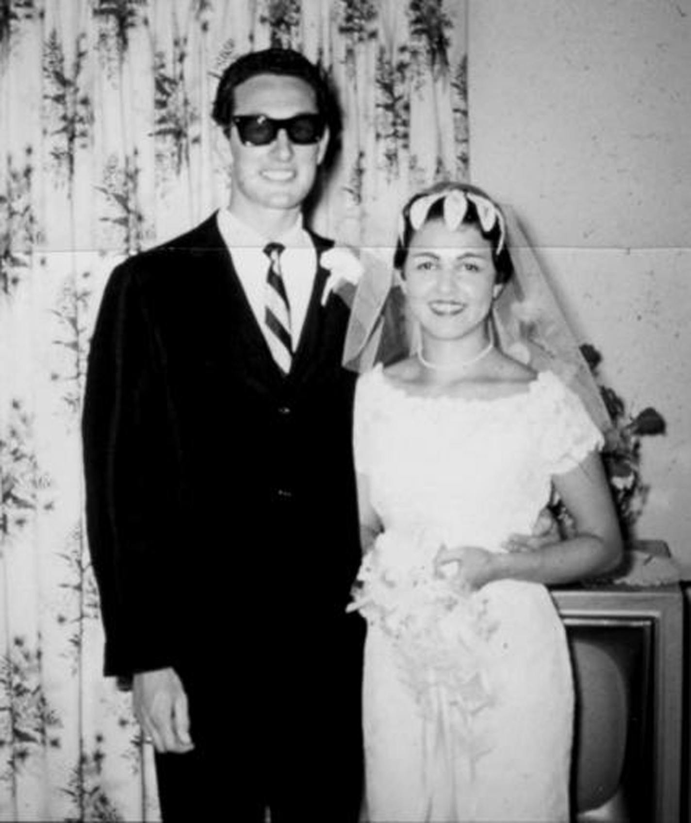 This photo, supplied by Heritage Auction Galleries, shows Buddy Holly on the day he married Maria Elena Holly, just months before his tragic death .