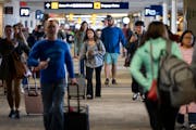 Concourse F in Terminal 1 is in the first stage of renovations at Minneapolis - St. Paul Airport in St. Paul, Minn. on Thursday, Nov. 9, 2023. The Met