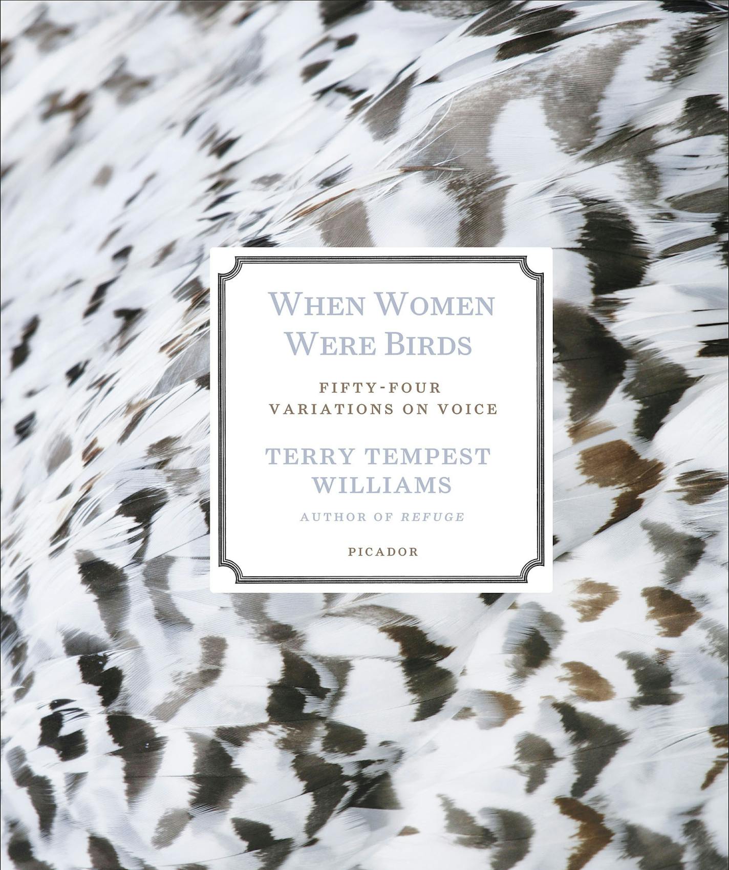 book jacket for "When Women Were Birds," by Terry Tempest Williams