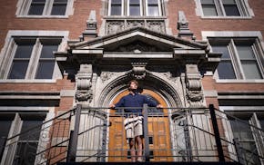 University of Minnesota student Jacob Richter poses for a portrait outside Folwell Hall at the Minneapolis campus on May 12. Richter, a member of the