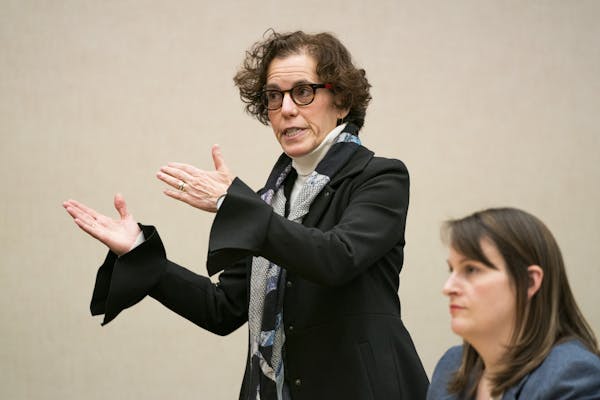 Minneapolis City Attorney Susan Segal argues against a temporary restraining order.