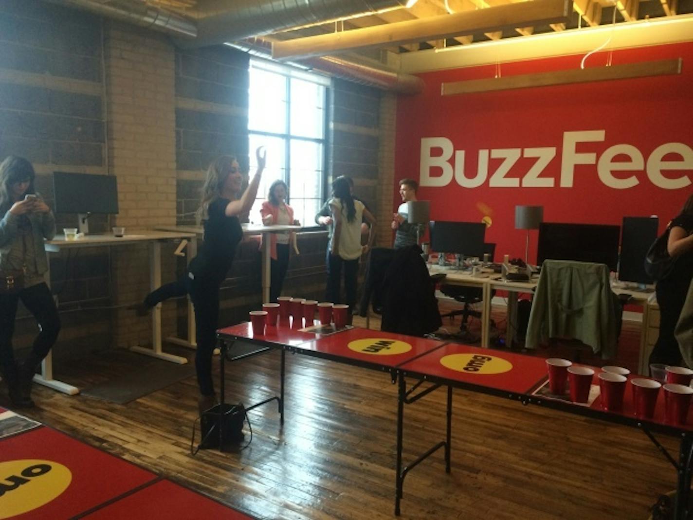 Buzzfeed's grand opening party of its Minneapolis office