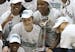 Lynx players and coaches clurtched the WNBA championship trophy and posed for photos after beating Atalnta 73-67 on Friday night.