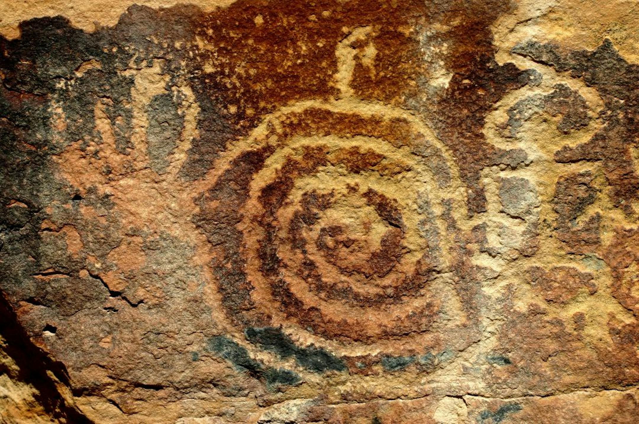 Drawings are found on petroglyphs throughout Ute Mountain Tribal Park near Cortez, Colo. If you had to describe the Ute Mountain Tribal Park with one word, it would be this: "mystery." There's mystery in the dark canyons and weathered rock towers, with holes carved to allow the sun in and crevasses chinked with hand-made bricks hundreds of years ago. Adding to the mystery is the way this place is protected. It's a part of the Ute Mountain Ute Indian Reservation, and members of that tribe are res