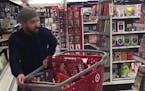 Justin Timberlake recorded a short video at the St. Paul Midway Target.