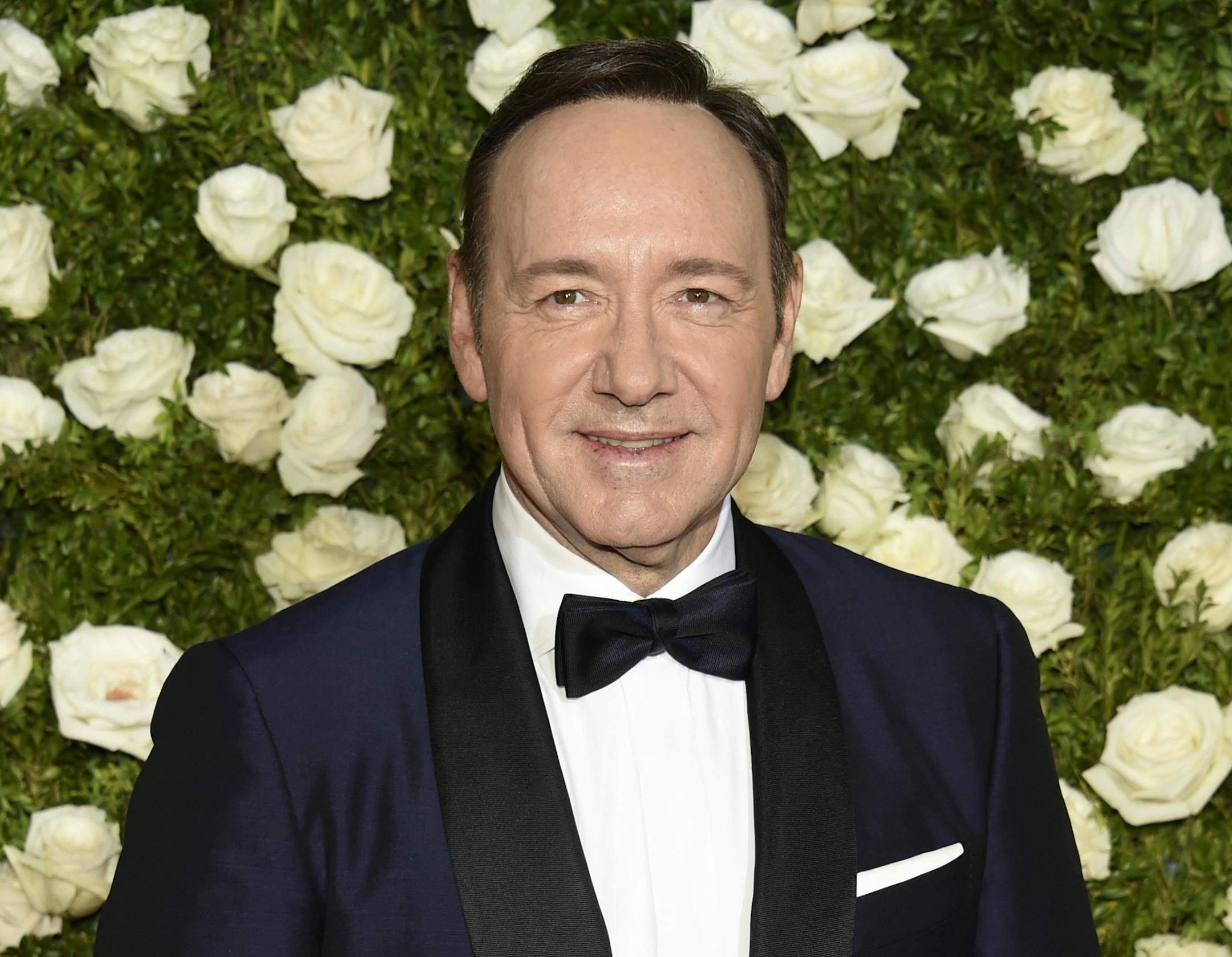 FILE - In this June 11, 2017, file photo, Kevin Spacey arrives at the 71st annual Tony Awards at Radio City Music Hall in New York. Spacey says he is “beyond horrified” by allegations that he made sexual advances on a teen boy in 1986. Spacey posted on Twitter that he does not remember the encounter but apologizes for the behavior. (Photo by Evan Agostini/Invision/AP, File)