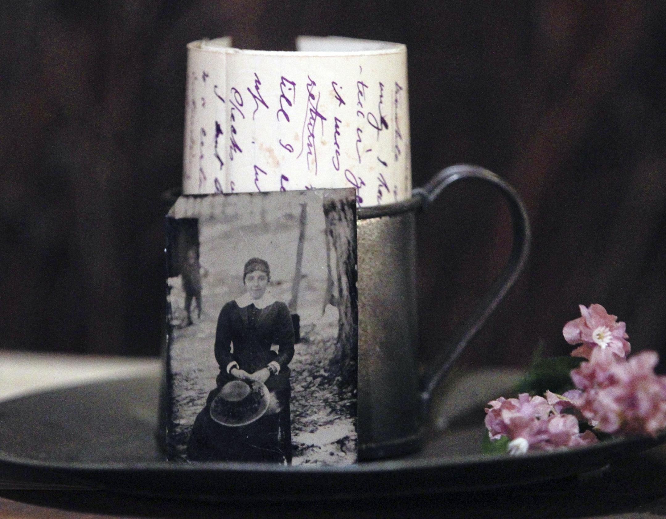 An exhibit with items from a soldier and his wife, including reproductions of letters and photos, as a part of the new Civil War exhibit opening soon, seen Friday, Feb. 22, 2013, at the Minnesota History Museum in St. Paul, MN.] (DAVID JOLES/STARTRIBUNE) djoles@startribune.com The new Civil War exhibit opening soon at the Minnesota History Museum in St. Paul, MN.