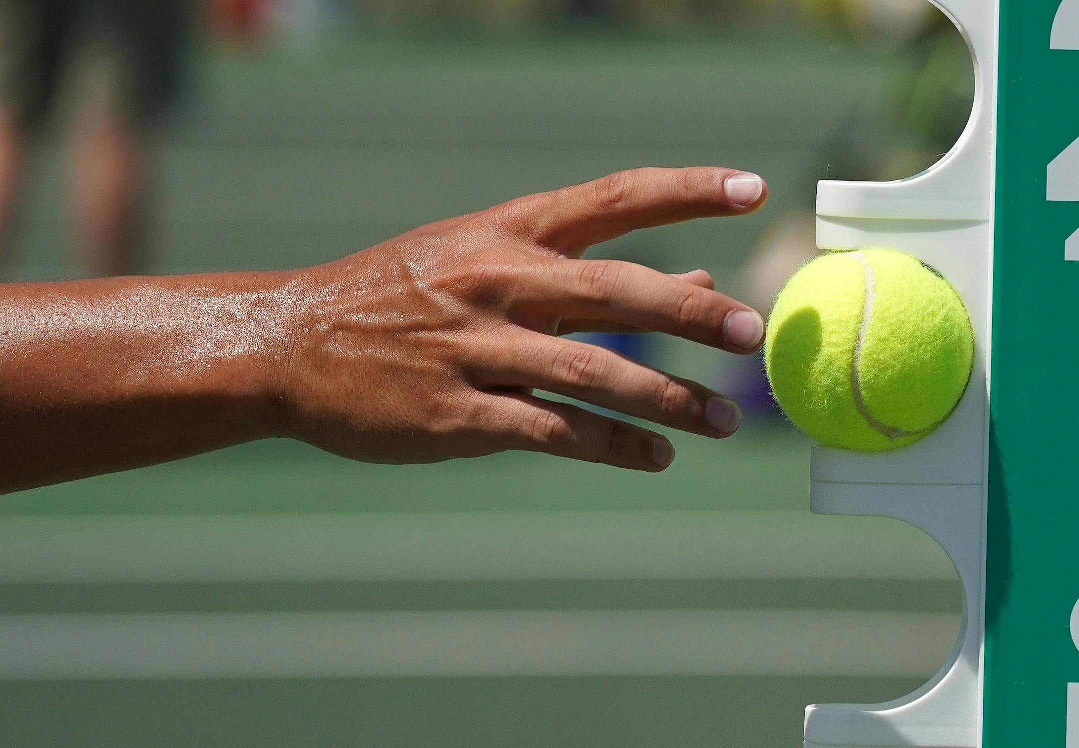 Edina's Matthew Fullerton recorded a point as he played Wayzata's Collin Beduhn in the boys Class 2A championship singles match. ] ANTHONY SOUFFLE • anthony.souffle@startribune.com