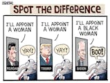 Sack cartoon: Spot the difference