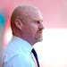Everton's coach Sean Dyche waits for the start of Saturday's game against Bournemouth.