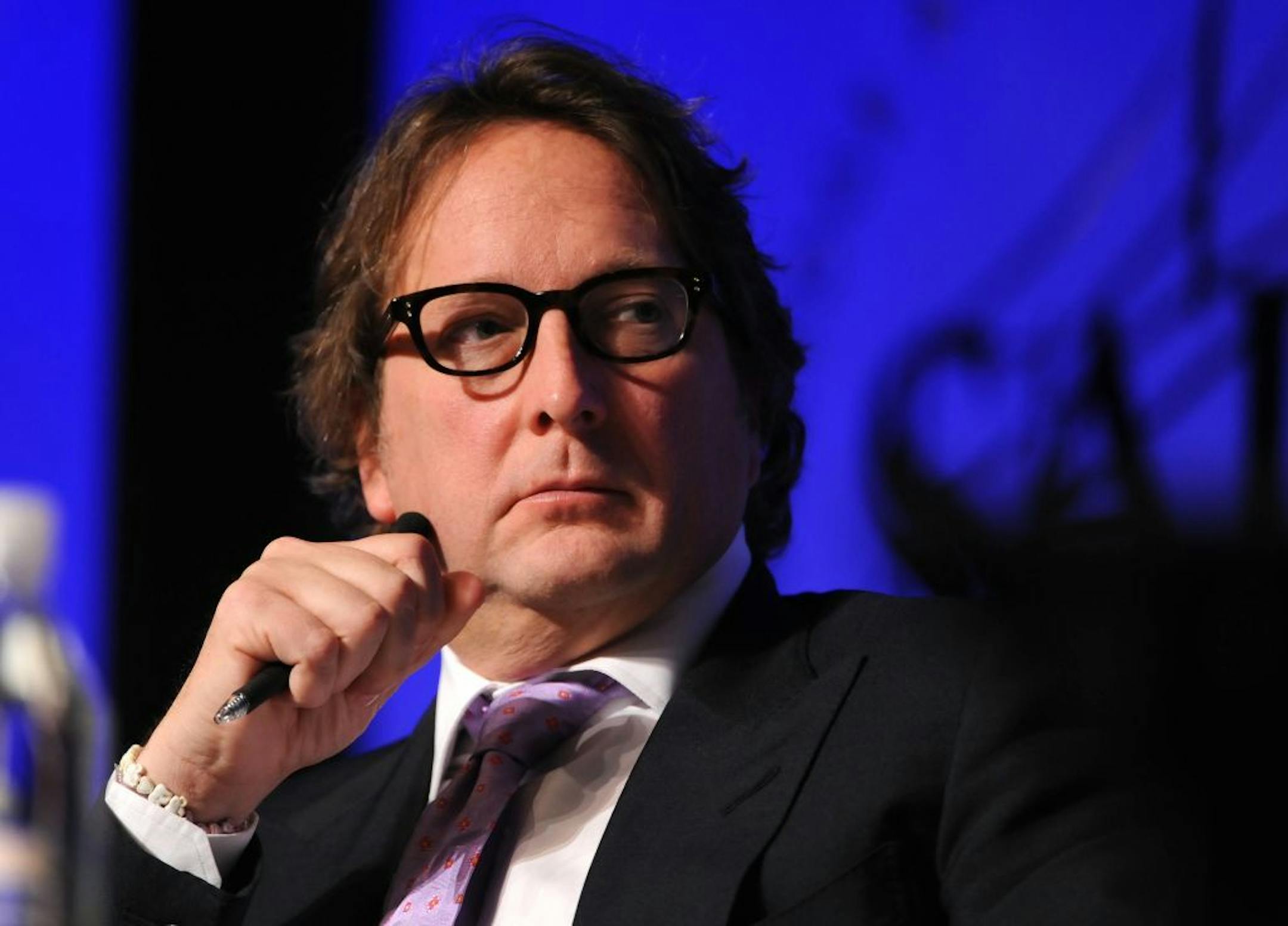 Philip Falcone, chairman and chief executive officer of Harbinger Group Inc., listens during a panel discussion at the SkyBridge Alternatives (SALT) conference in Las Vegas, Nevada, U.S. on Wednesday May 9, 2012. Falcone, whose hedge fund Harbinger Capital Partners LLC has invested about $3 billion in a wireless venture that's fighting to avert bankruptcy, said investors are passing up good illiquid investments. Photographer: Jacob Kepler/Bloomberg Philip Falcone