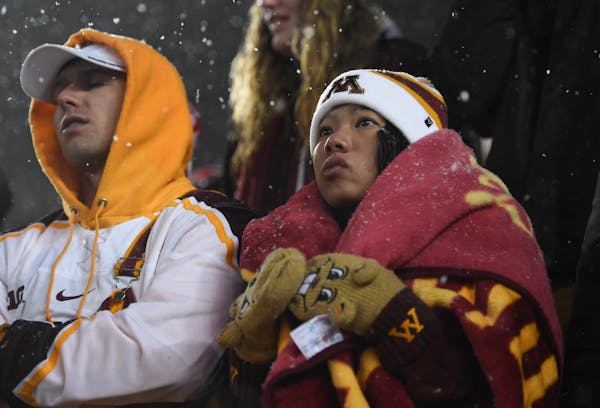Angela Grill, a University of Minnesota junior from White Bear Lake, was dejected in the final moments of Saturday's loss to Wisconsin.