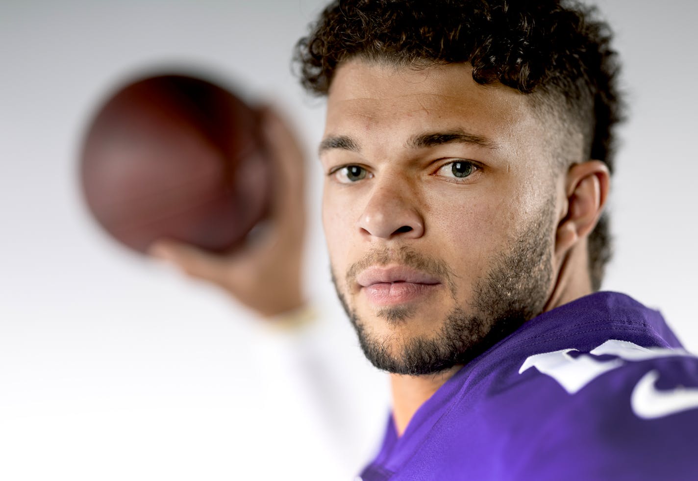 Minnesota Vikings Jaren Hall (16) photographed in May 2023 – Eagan, Minn. ] CARLOS GONZALEZ • carlos.gonzalez@startribune.com