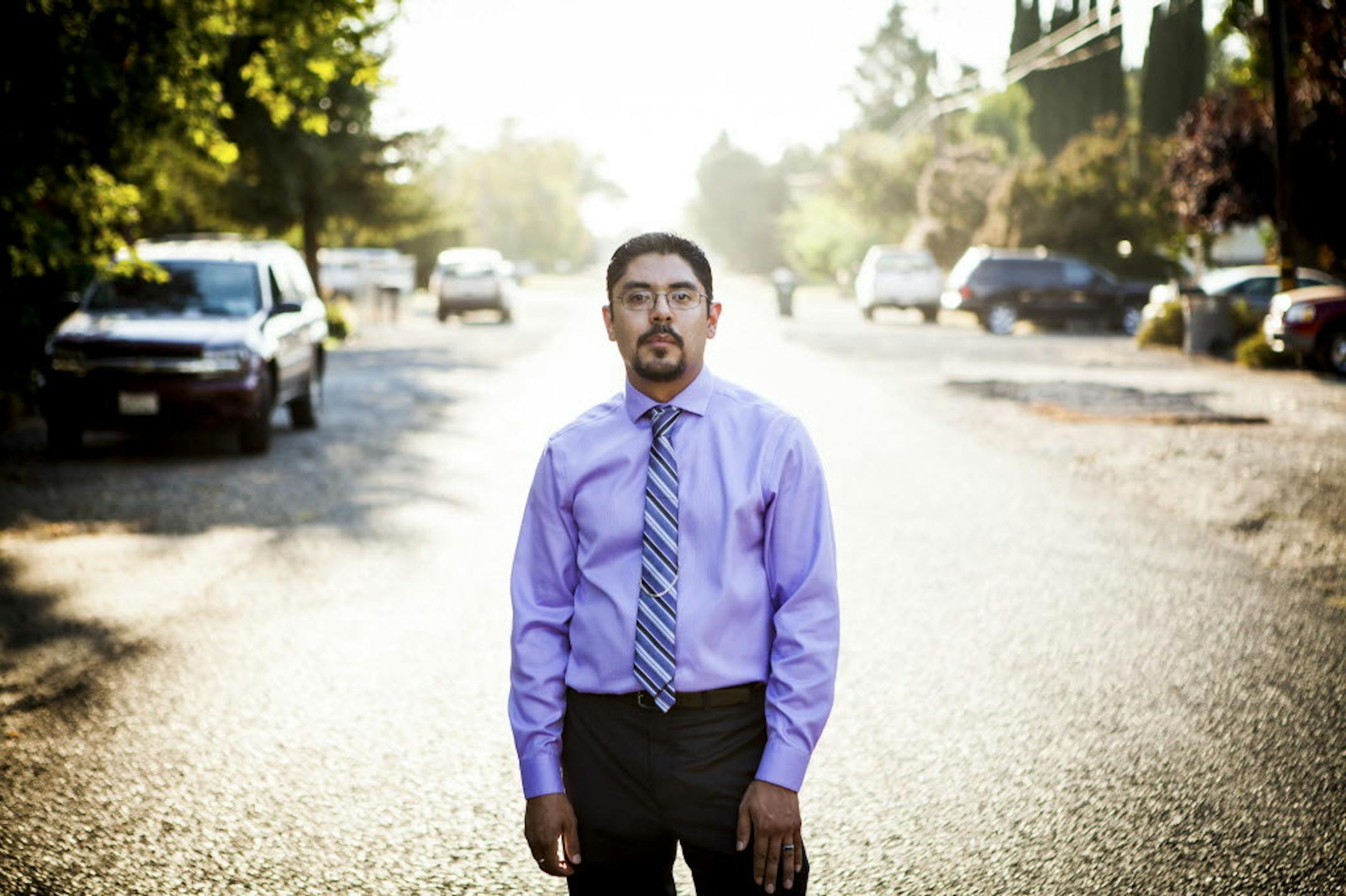 Sergio Garcia, an undocumented immigrant who passed the California bar exam on his first try, near his home in Durham, Calif., on Sept. 13, 2013.