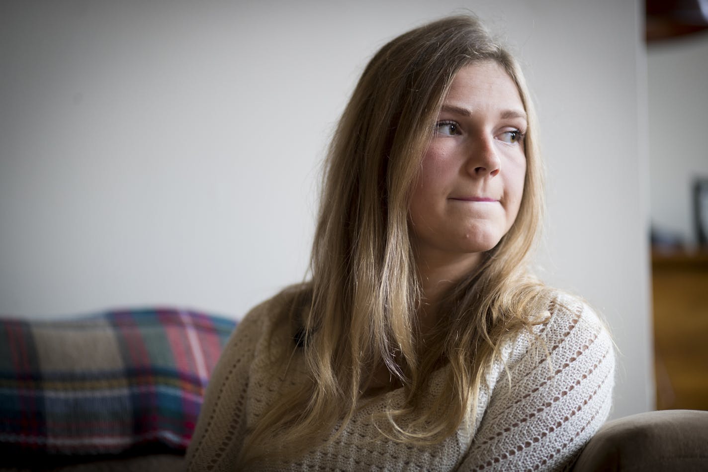 Abby Honold, one of the three woman raped by Daniel Drill-Mellum, told her story on September 22, 2016, in St. Paul, Minn. ] RENEE JONES SCHNEIDER &#xef; renee.jones@startribune.com