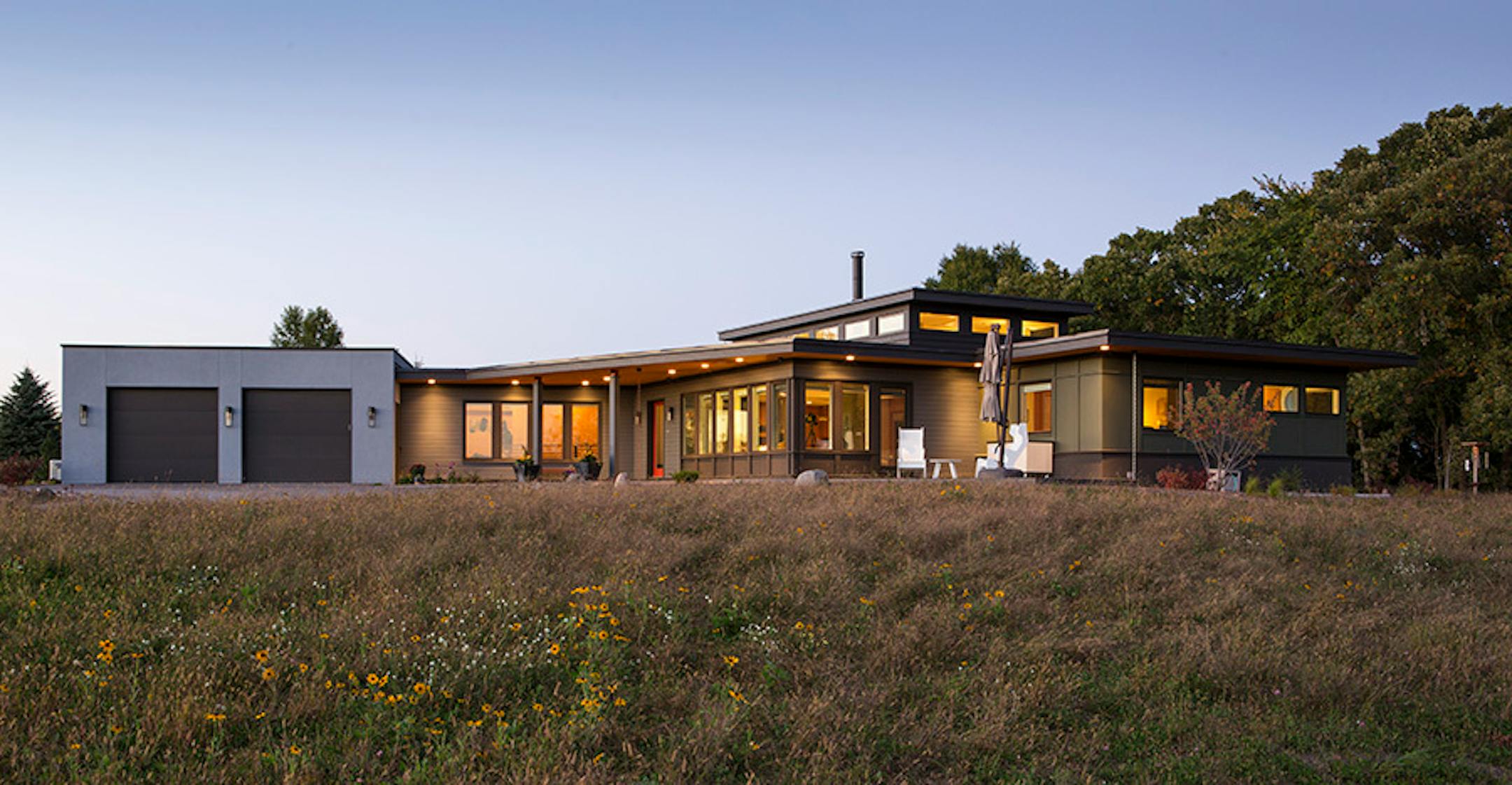 AIA Home of the Month - Owners' passion for nature drove the design of this Prairie Modern home in Lake Elmo by Rehkamp Larson Architects.