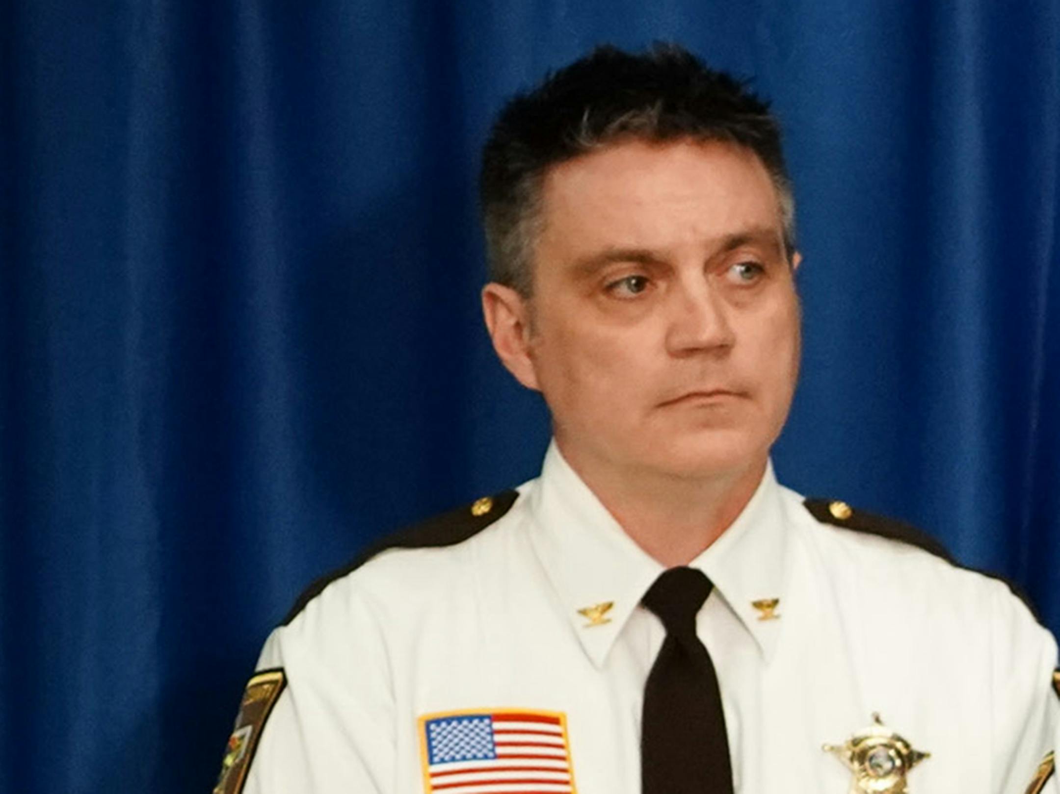 Carver County Attorney Mark Metz announced Thursday that he was closing the two-year investigation into the death of musician Prince Rogers Nelson without issuing any criminal charges. On the left are Chief Deputy Jason Kamerud and Carver County Sheriff Jim Olson, on the right Chief Deputy County Attorney Peter Ivy. ] GLEN STUBBE ¥ glen.stubbe@startribune.com Thursday, April 19, 2018