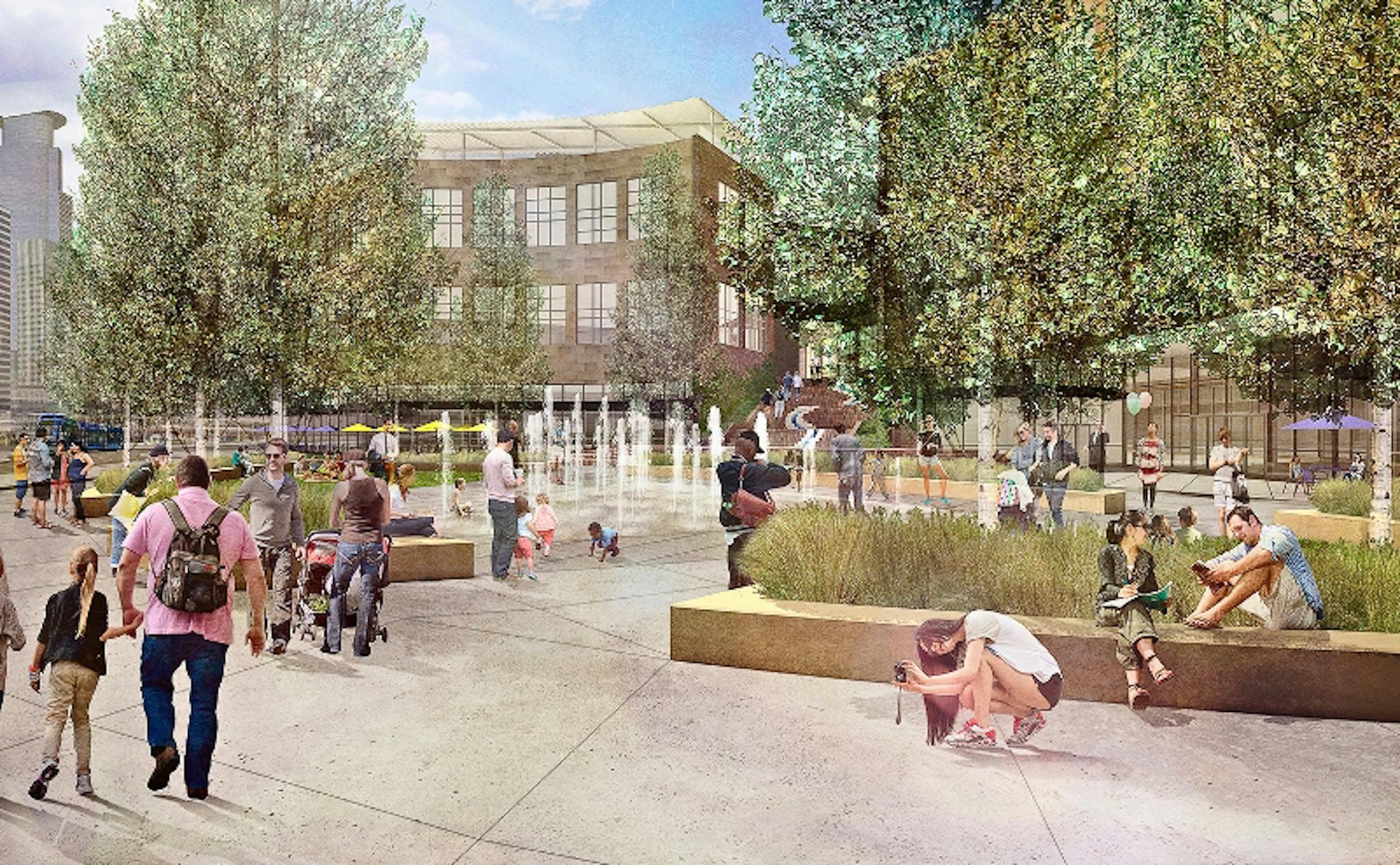 Images of the proposed Nicollet Hotel Block, provided by the City of Minneapolis.