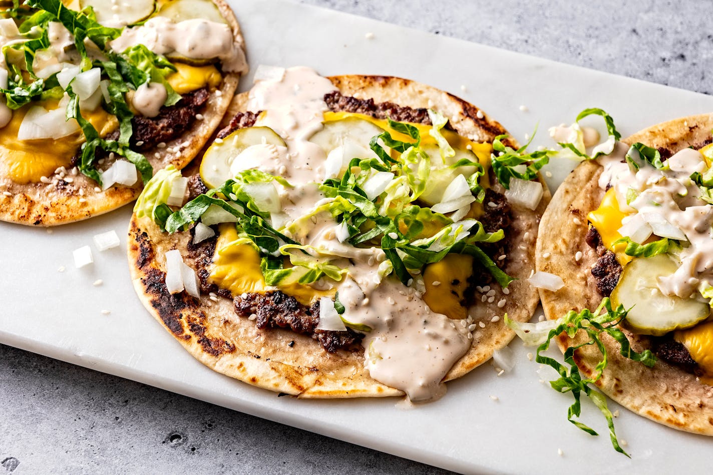 Smash Burger Tacos. MUST CREDIT: Photo for The Washington Post by Scott Suchman