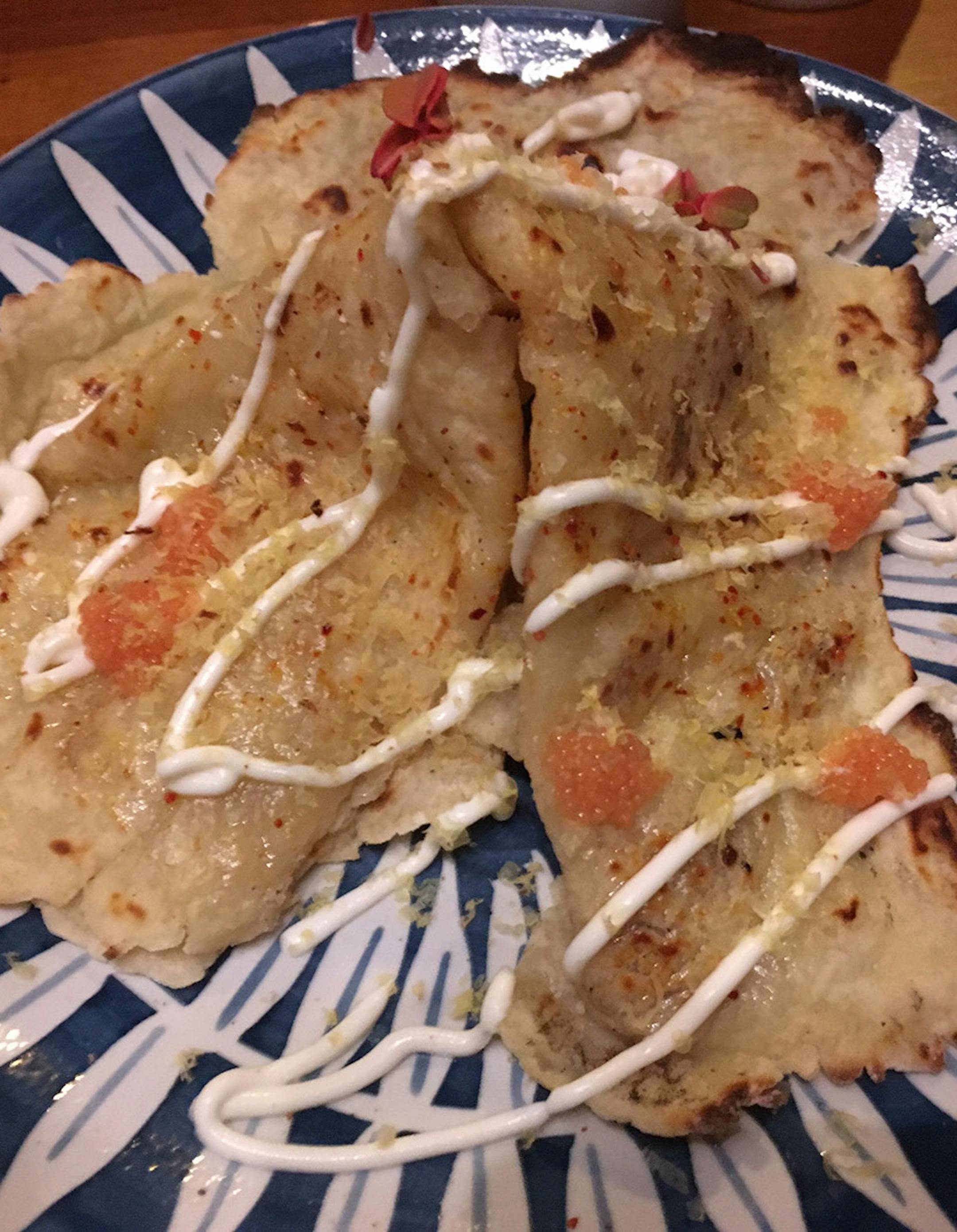 Rick Nelson, Star Tribune
Lefse at Tullibee, in the Hewing Hotel in Minneapolis.