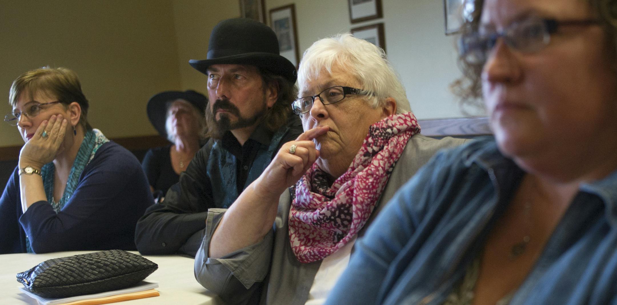 On September 28, 2014, Victoria Parish Family Church staffers listened attentively as Father Bob White addressed the resignation of music director Jamie Moore, who married his gay partner.