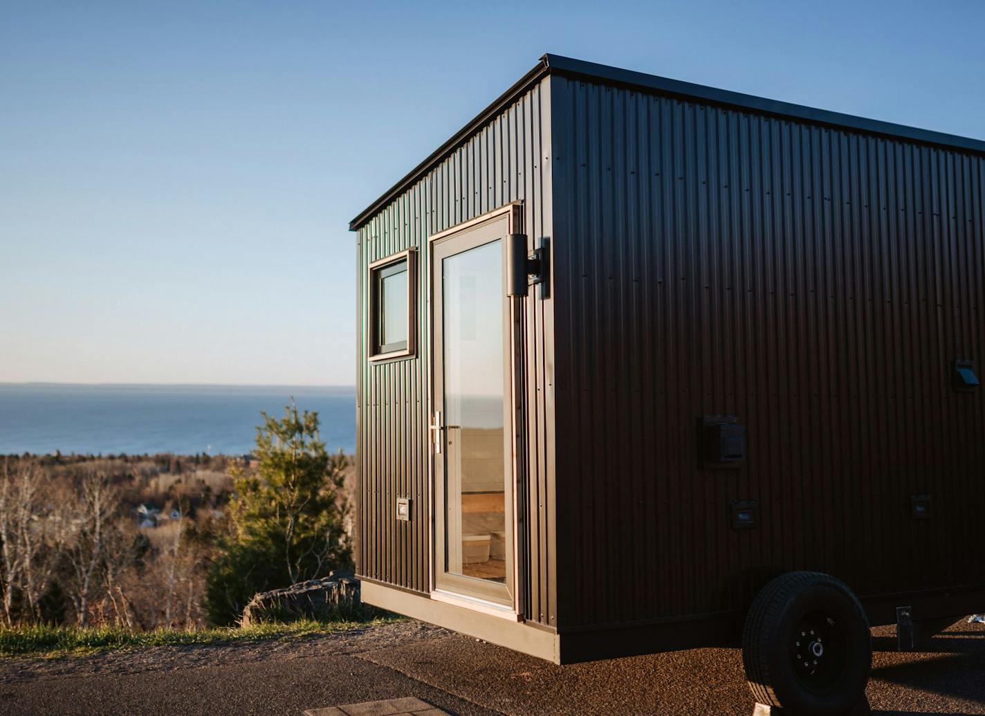 A home sauna can help ease pandemic-era stress; this free-standing sauna was designed by Cedar & Stone Nordic Sauna, Duluth.