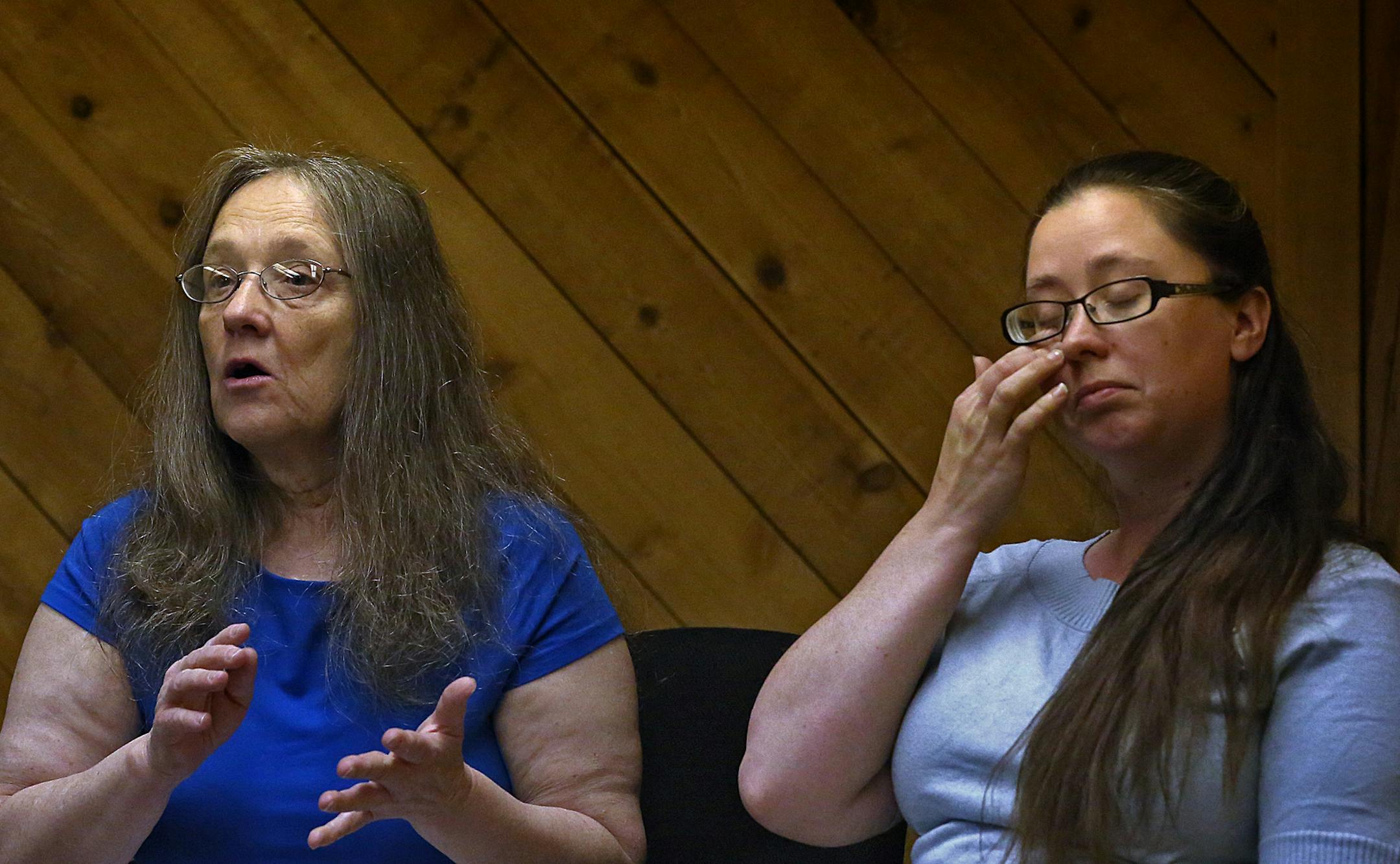 Susan Pagnac Jr. wept while discussing the disappearance of her 13-year-old sister, Amy, in August, 1989, and also the recent search by law enforcement of her family‚Äôs home and property in Maple Grove. At left is Susan Pagnac, mother of both girls. ] JIM GEHRZ ‚Ä¢ jgehrz@startribune.com / Minneapolis, MN / May 31, 2014 / 11:00 AM / BACKGROUND INFORMATION: For the first time since police and FBI investigators dug up their yard and sifted through their Maple Gro