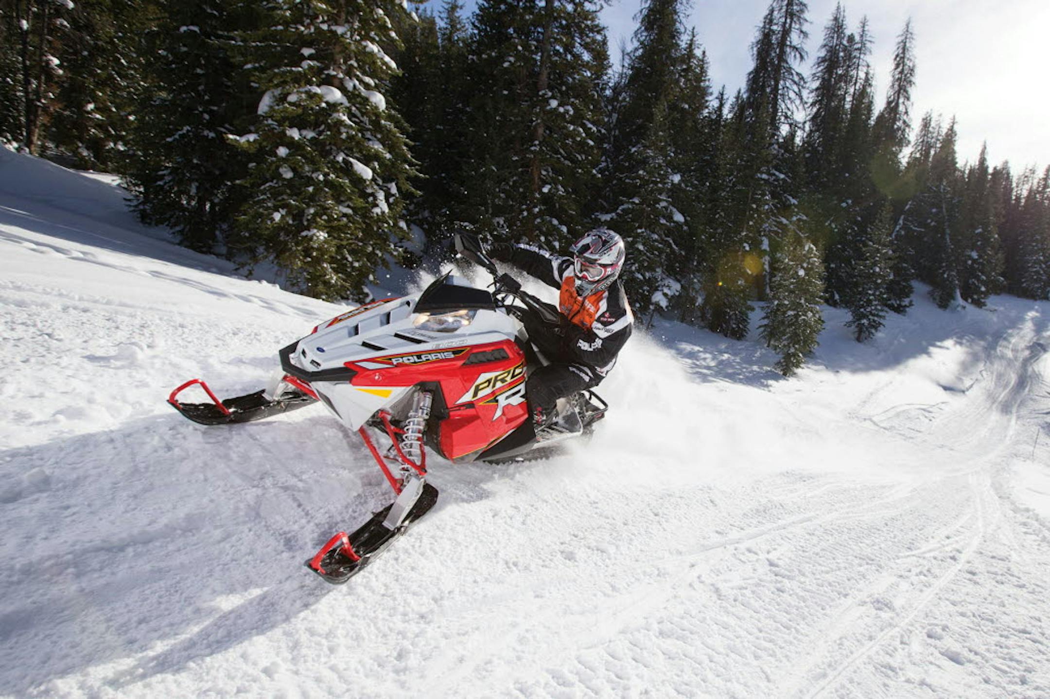 This snowy winter and spring helped boost Polaris snowmobile sales 217 percent during the first quarter.