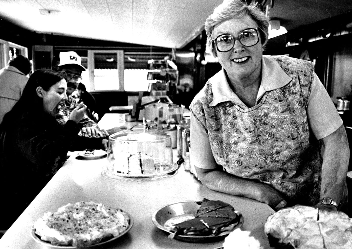 October 07, 1981 Betty Lessard and some of her pies at her restaurant north of Two Harbors, Minn. Her right arm bears dozens of little burn scars from reaching into the oven. Ask anybody who has toured Lake Superior's North Shore to recount their favorite spots and they're apt to tick off Gooseberry Falls, Split Rock lighthouse, the towering Palisade head rock cliffs and any view that shows the awesome beauty of the lake itself. Neil McGahee, Minneapolis Star Tribune