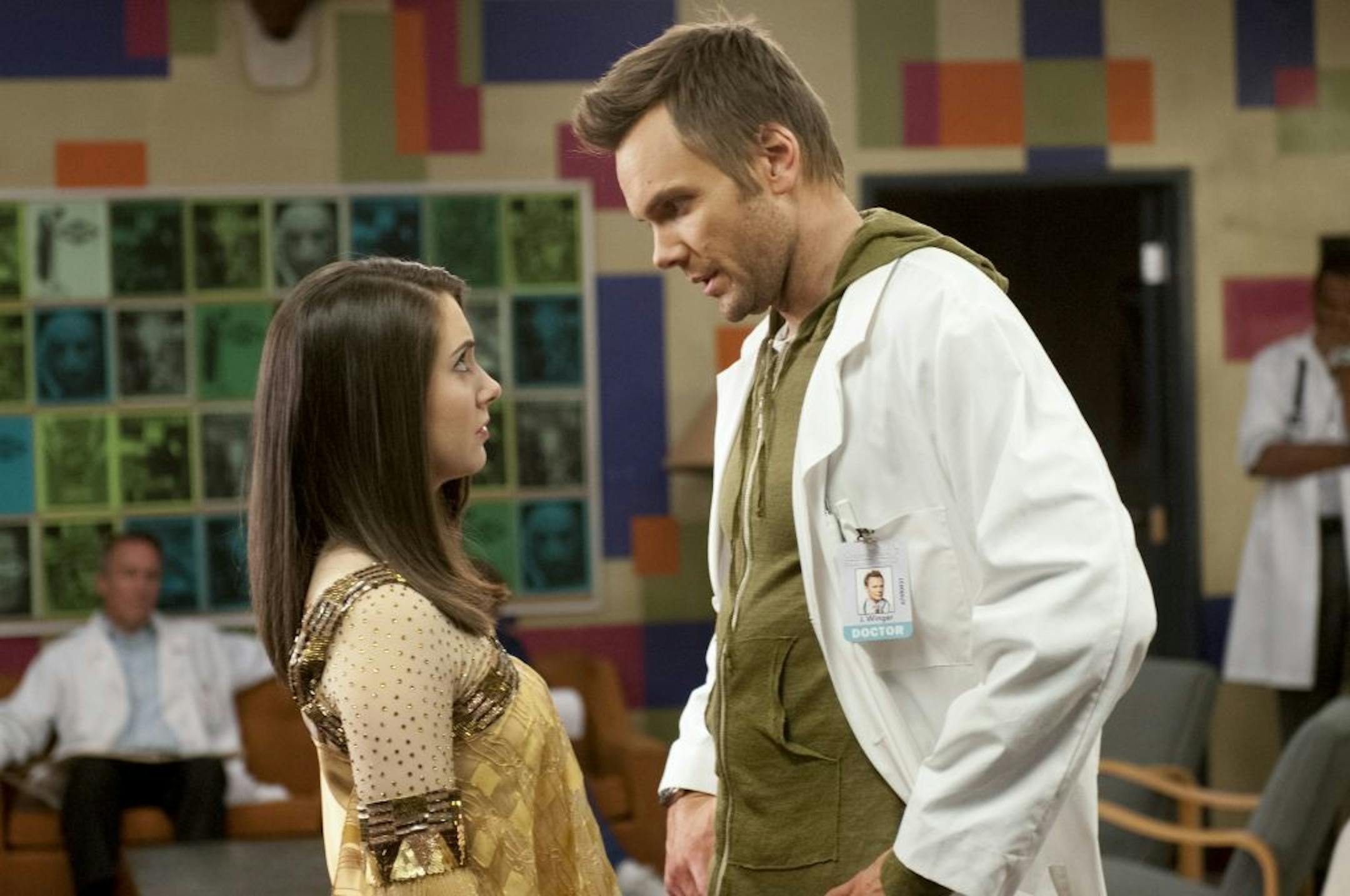 Alison Brie and Joel McHale in "Community," in an undated handout photo. Most campaigns to keep a beloved program in production can't change the collective mind of a cost-conscious TV network, but network executives do hear the feedback and say they do take it seriously. (Neil Jacobs/NBC via The New York Times) - NO SALES; FOR EDITORIAL USE ONLY WITH STORY SLUGGED FANS SAVE SHOWS. ALL OTHER USE PROHIBITED. -