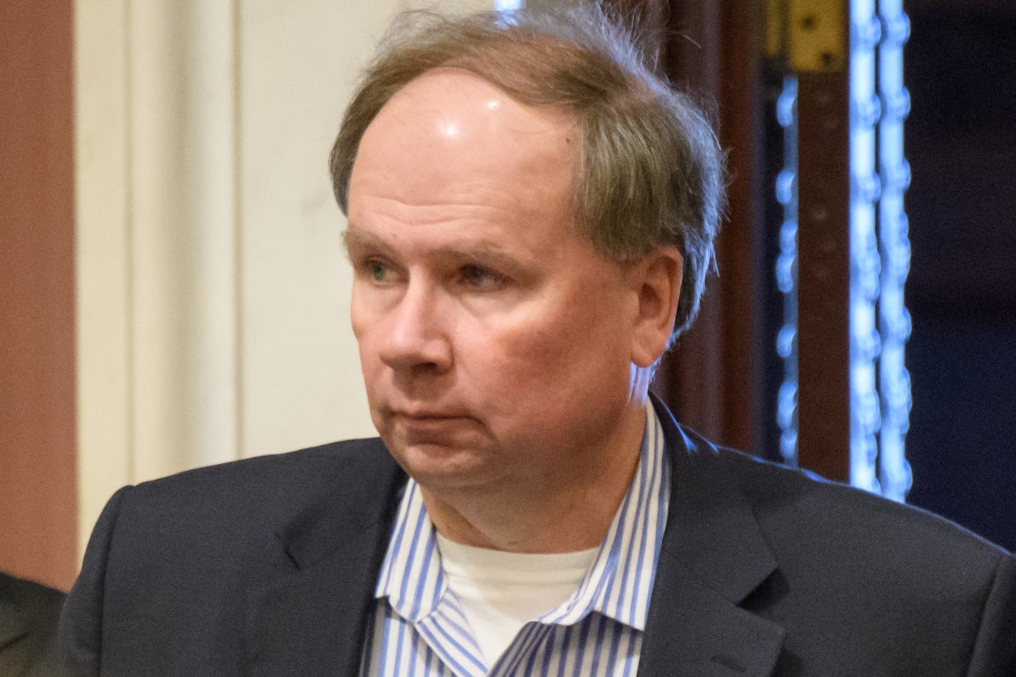 Minnesota Rep. Jim Knoblach, R-St. Cloud, is pictured on the House floor in a January 2017 file photo.