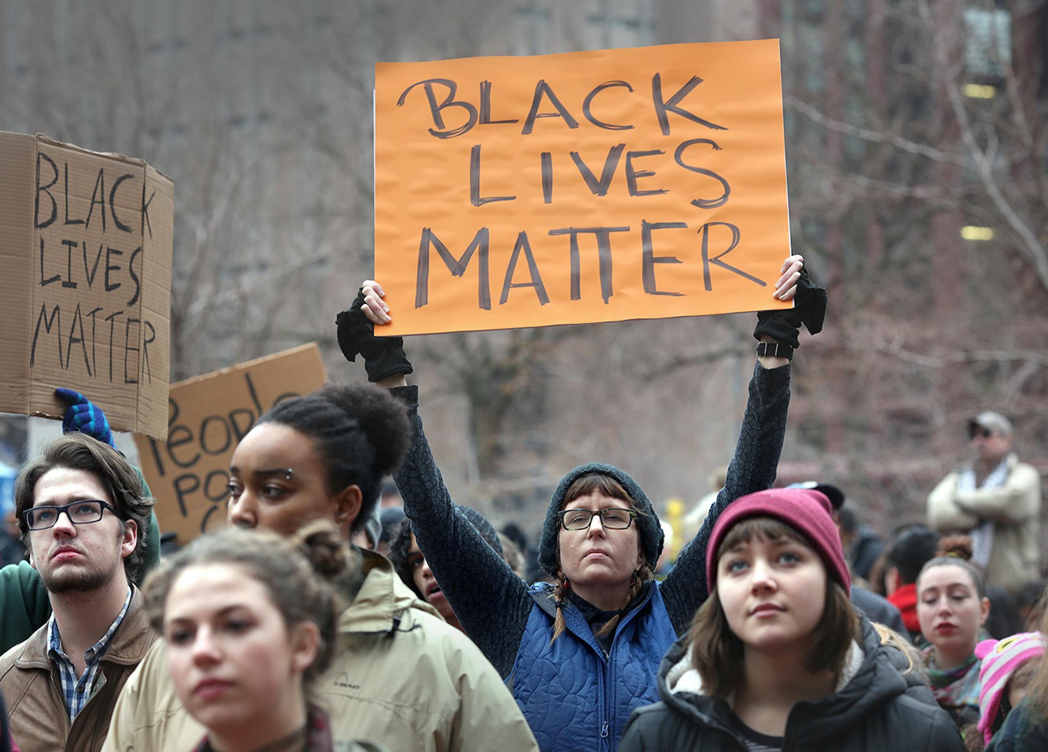 Christina Nicholson, of Minneapolis, held her sign up high as she listened to speakers in from of the Hennepin County Government Center at a part of the Million March MN: Million Artist Movement. ] Star Tribune photo by Kyndell Harkness extra info: Million March MN: Million Artist Movement WHO WE ARE: Artists and Allies with Black Leadership who are committed to channeling and connecting people and organizations who are doing the work of social justice WHAT: Million Artist Movement: Million Marc