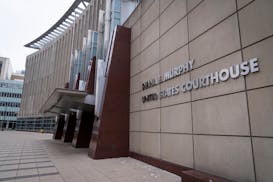 The Diana E. Murphy United States Courthouse building in Minneapolis, where the jury in the Feeding Our Future trial continued to deliberate Wednesday