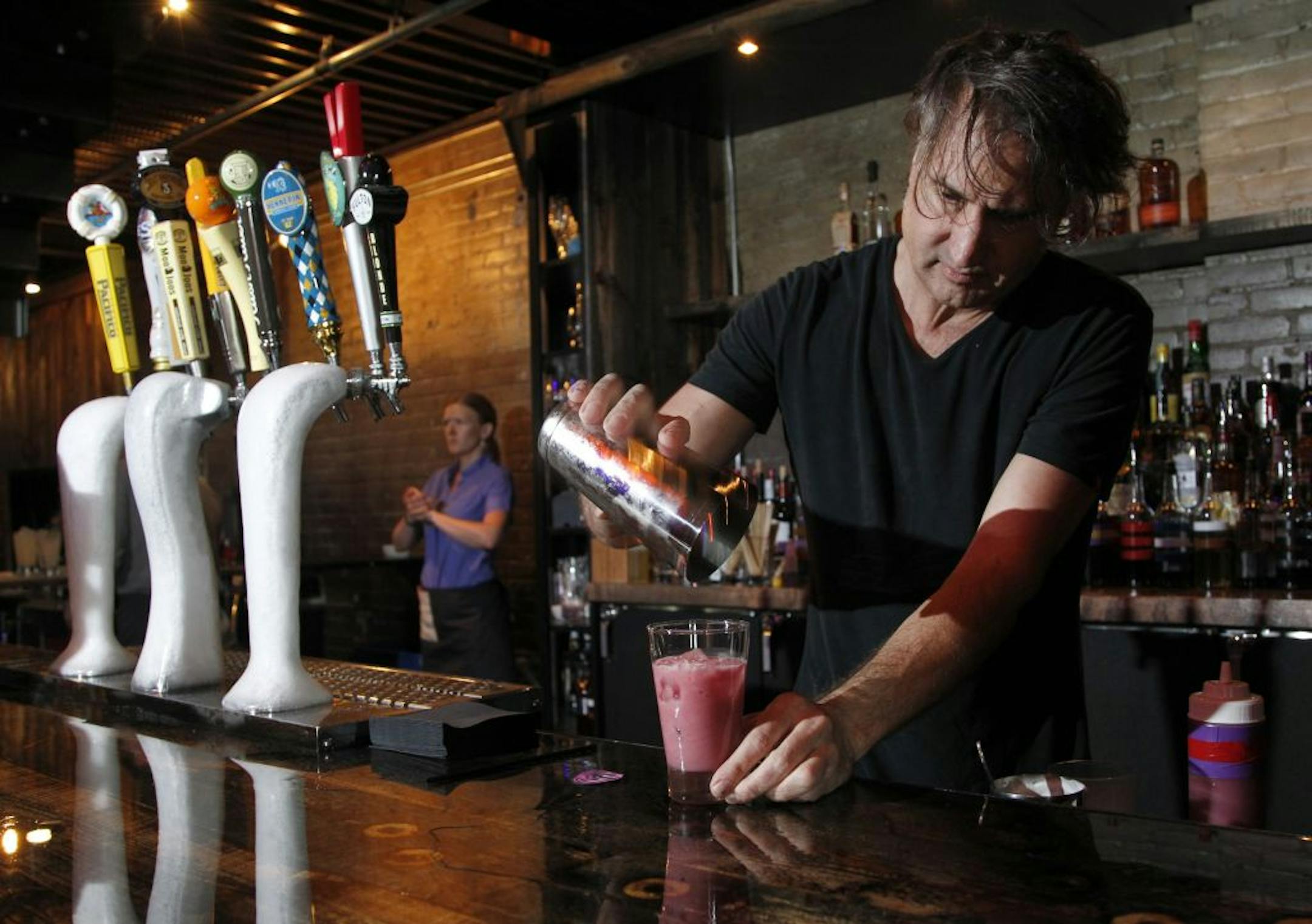 Bartender Johnny Michaels prepared a Little Richard at Icehouse in Minneapolis.