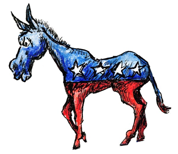 Democratic Donkey. This is my own original artwork, done is ink and watercolor pencil.