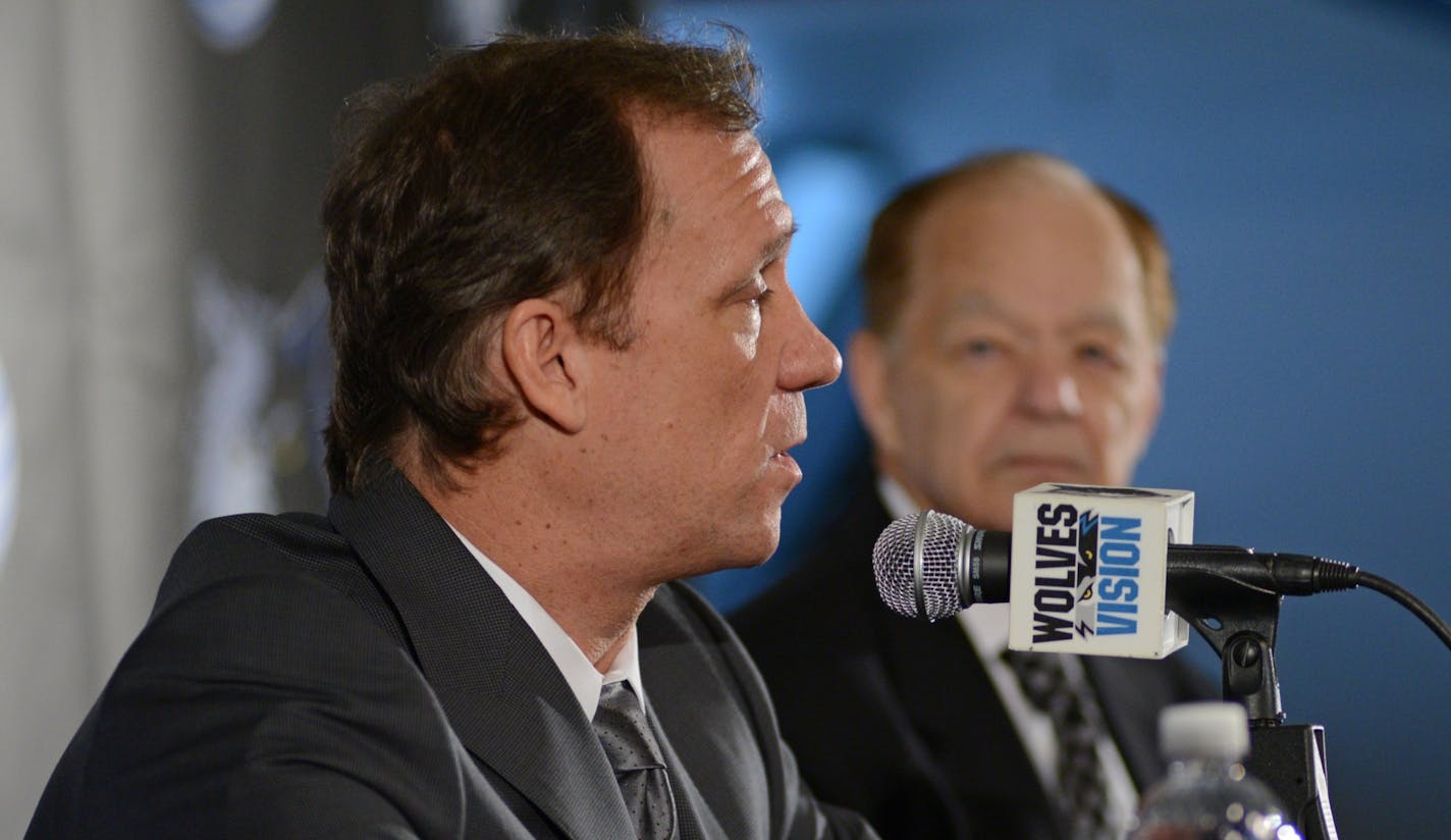 Flip Saunders and Wolves owner Glen Taylor talked about the future and how to rebuild the team.