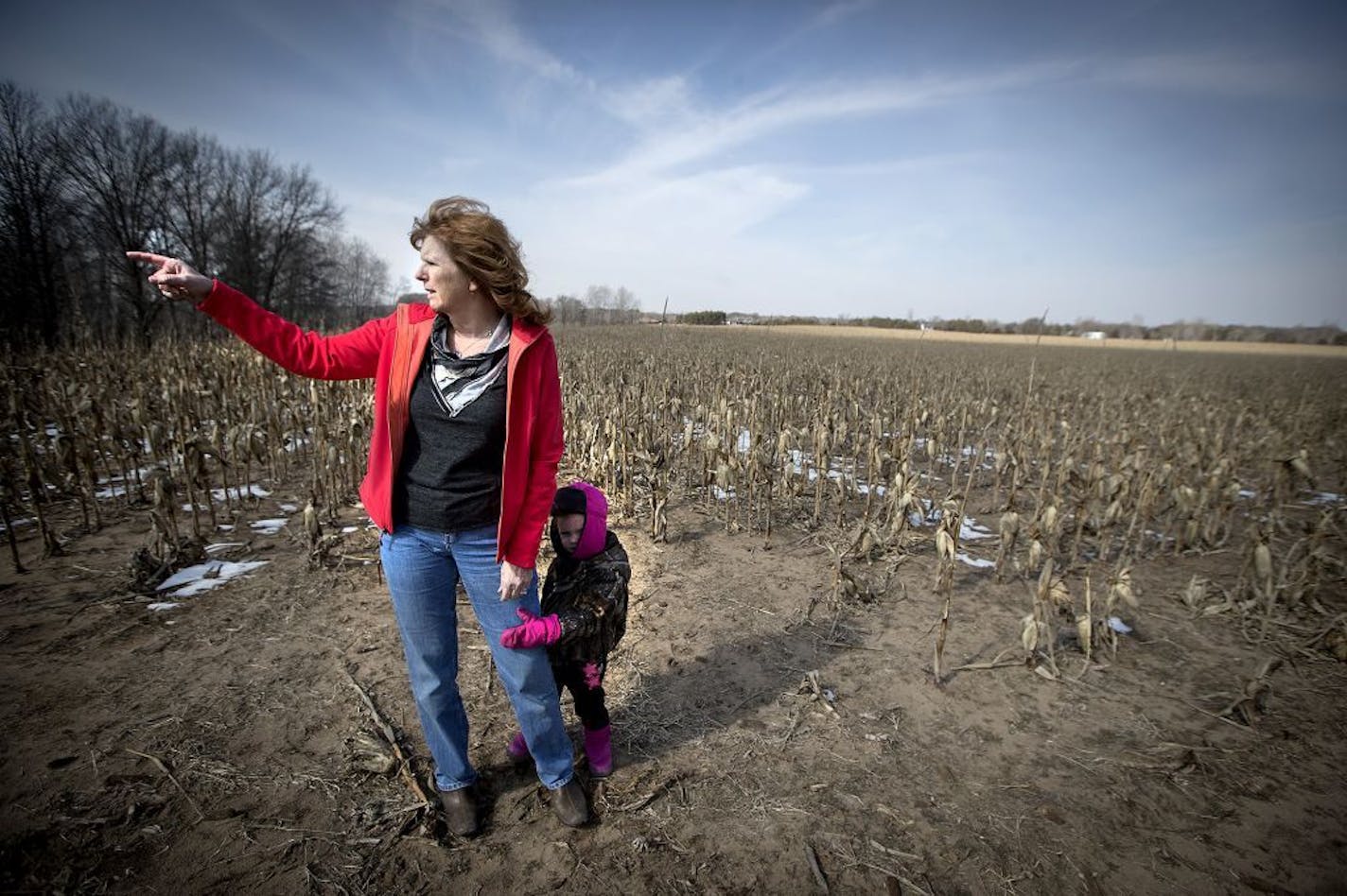 Dory Smith, a farmer, looked over the land at the center of the Metropolitan Council dispute, Thursday, March 16, 2017 in Oak Grove, MN. The Met Council's attempt to reign in sprawling residential development in Oak Grove, to save land for future growth there, has run into fierce resistance from the city and won the attention of its state representatives, including Speaker Kurt Daudt, who are pushing a bill through the Capitol.