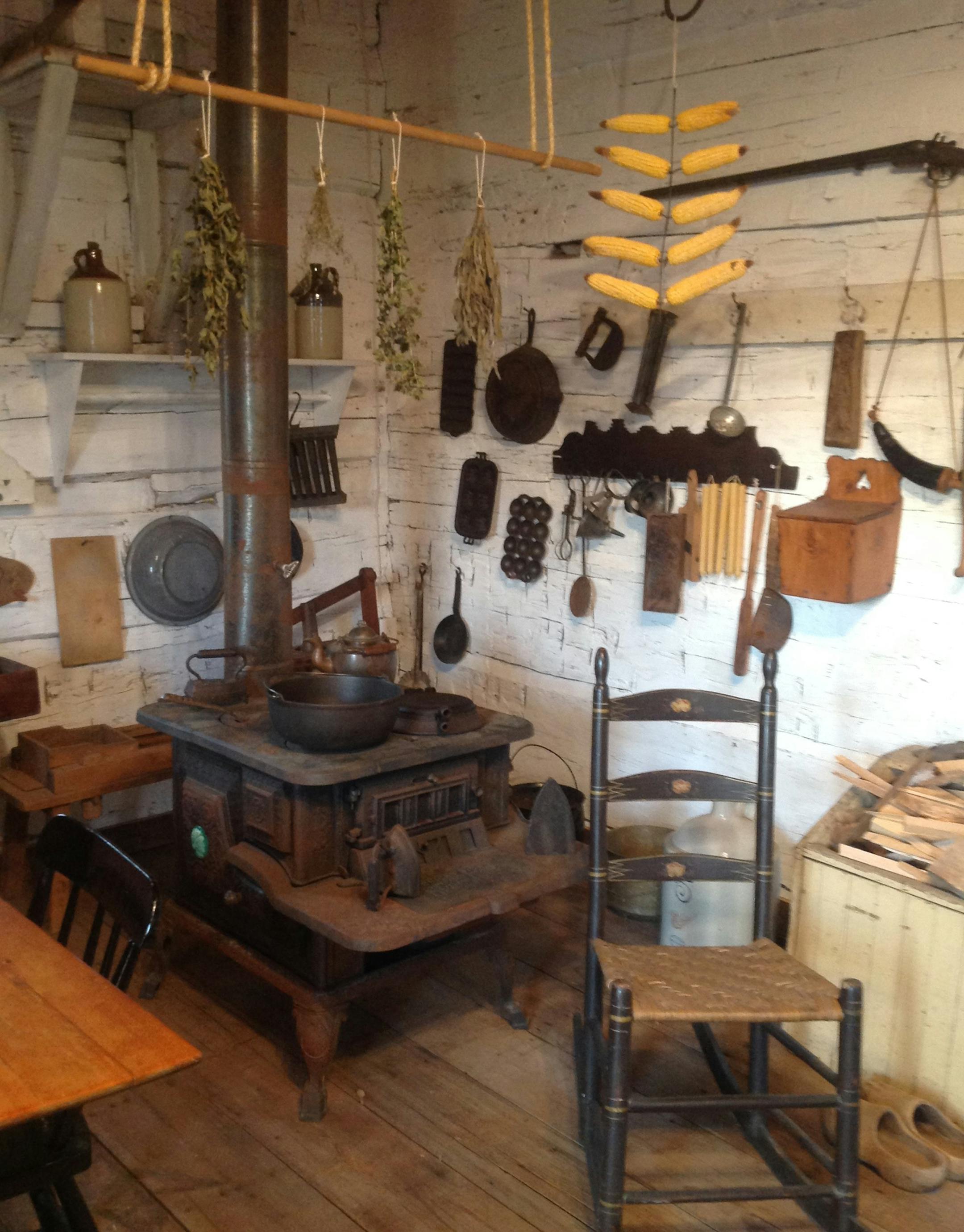 Catherine Hoofhower's 1870s-era cabin was moved in 1956 from Lydia to Memorial Park in New Prague. Later, it was further restored and filled with relics from that time.