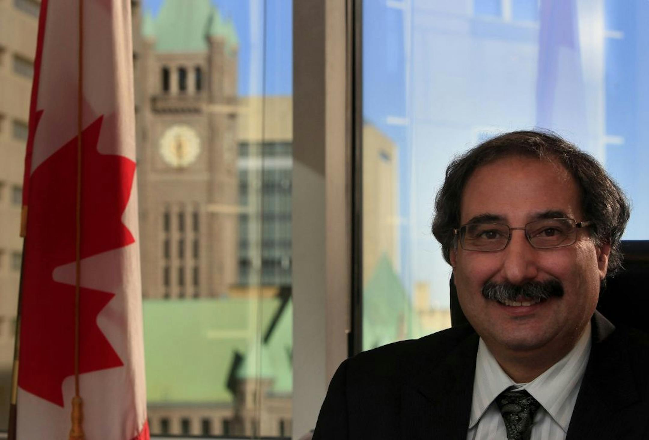 Jamshed Merchant, the new consul general for Canada based in Minneapolis, MN on December4, 2012.