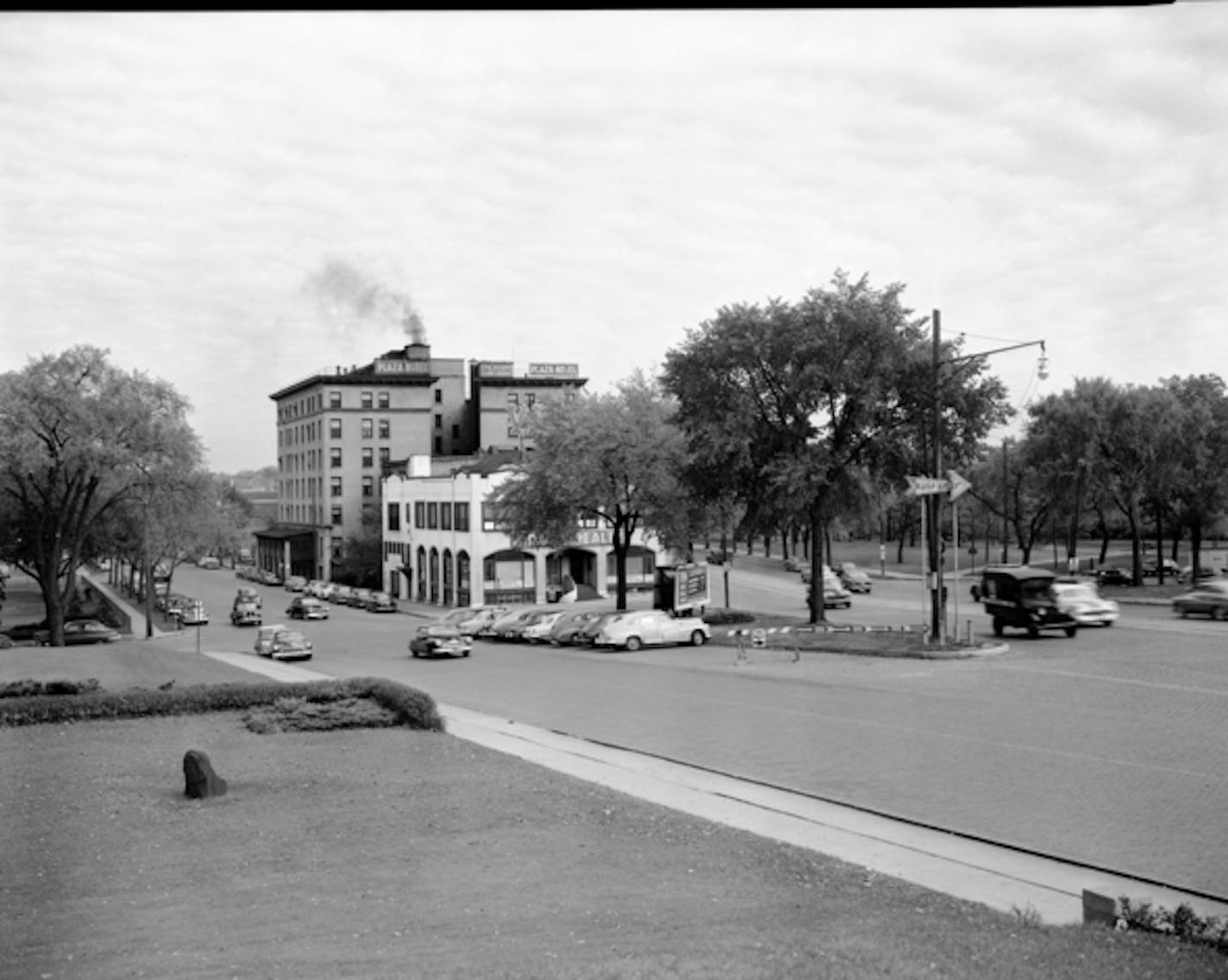 Plaza Hotel at Hennepin and Lyndale, Minneapolis, 1950.