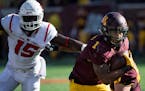 Rodney Smith rushed seven times for 42 yards in the Gophers' game-winning drive on Saturday.