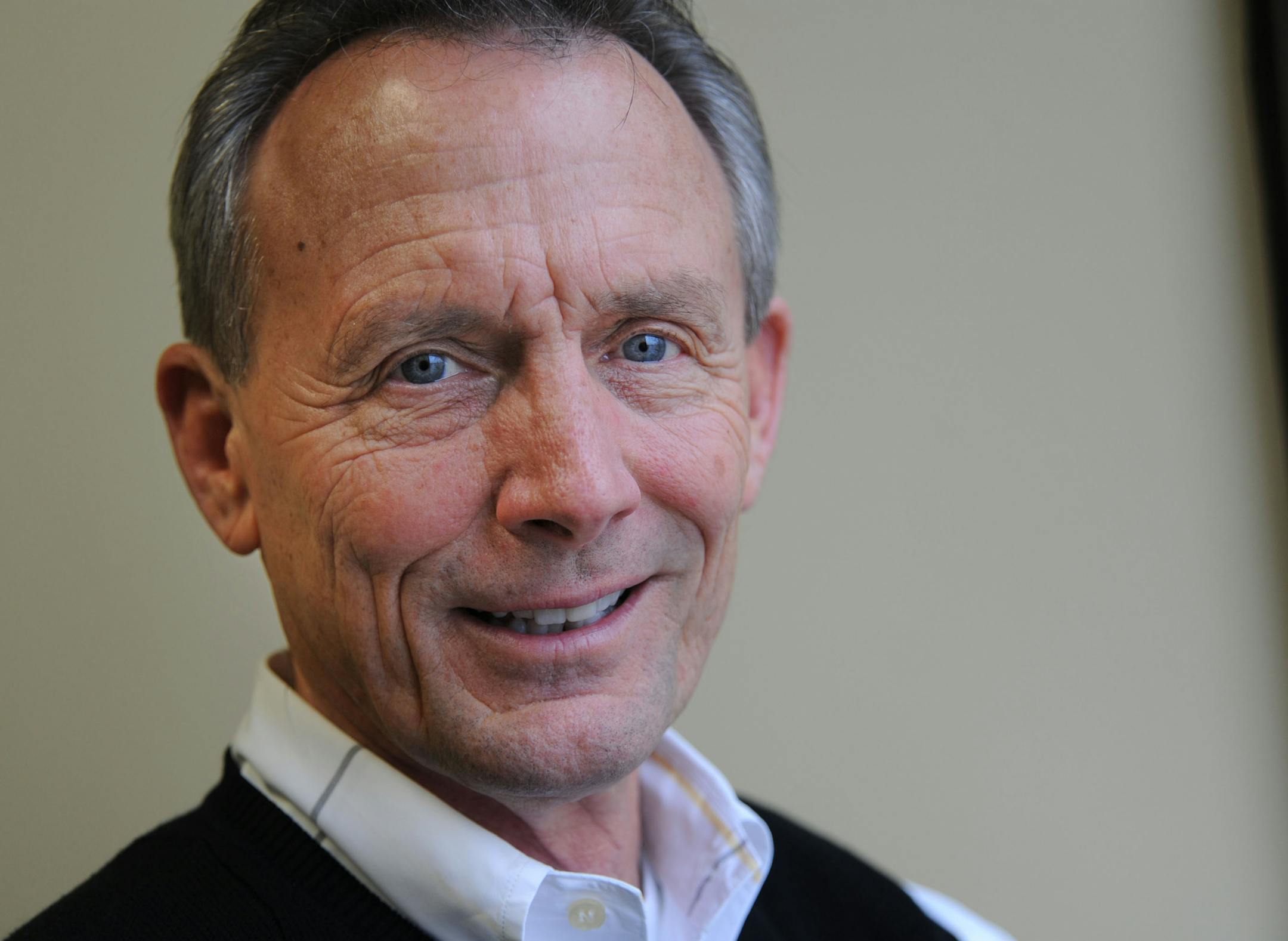 Mega-church Hosannah! in Lakeville celebrated it's 31st anniversary last month. So did it’s senior pastor, Rev. Bill Bohline, who still has the shoes he wore when knocking on doors in January 1980 to invite people to visit the fledgling church. ] Richard.Sennott@startribune.com Richard Sennott/Star Tribune. Edina Minn. Wednesday 12/14/11) **Bill Bohline (cq)