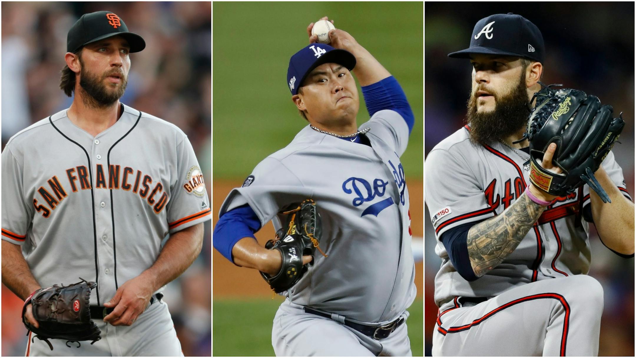 Among the free-agent pitchers the Twins are looking at for their starting rotation are three NL lefthanders: San Francisco's Madison Bumgarner, the Los Angeles Dodgers' Hyun-Jin Ryu and Atlanta's Dallas Keuchel.