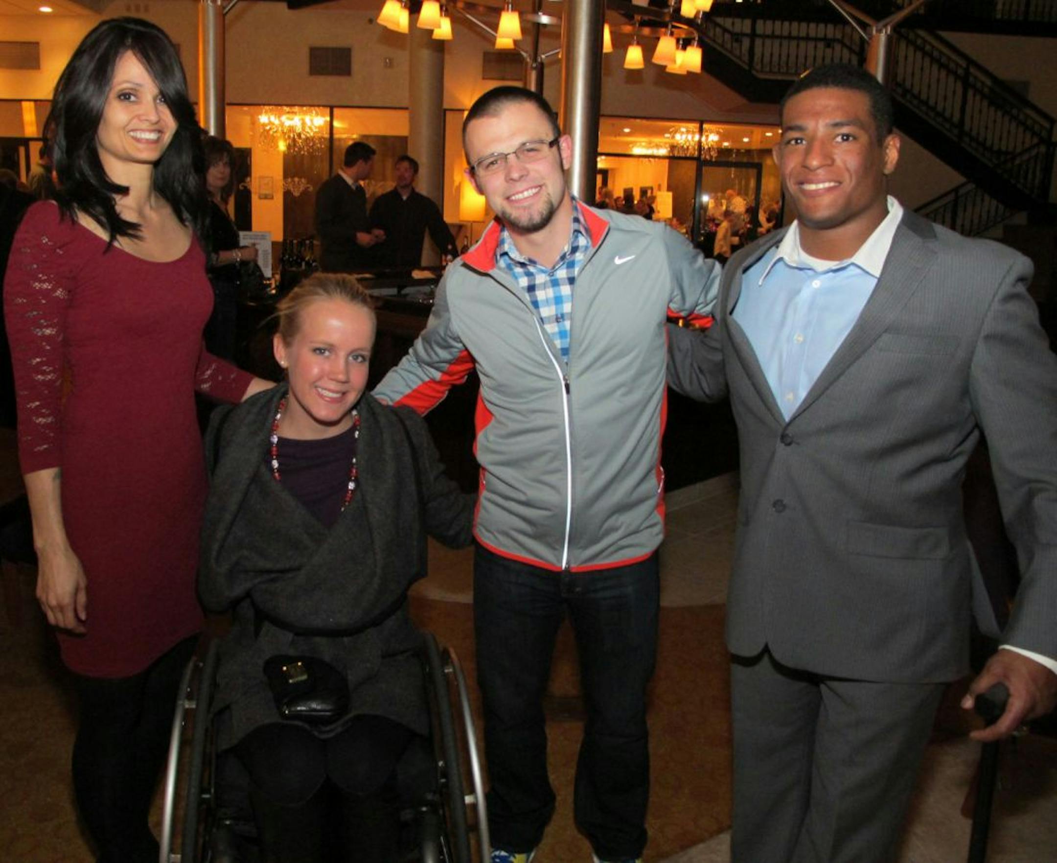 Judy Robles, Mallory Weggemann, Ryan Chapman and Anthony Robles.